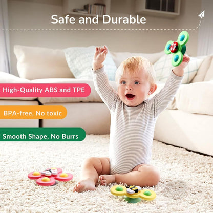 Spinning Bath Toy Set for Kids Age 1+ – Enhances Sensory Play and Motor Skill Development - Bouncy Boo - Kids Toys Store