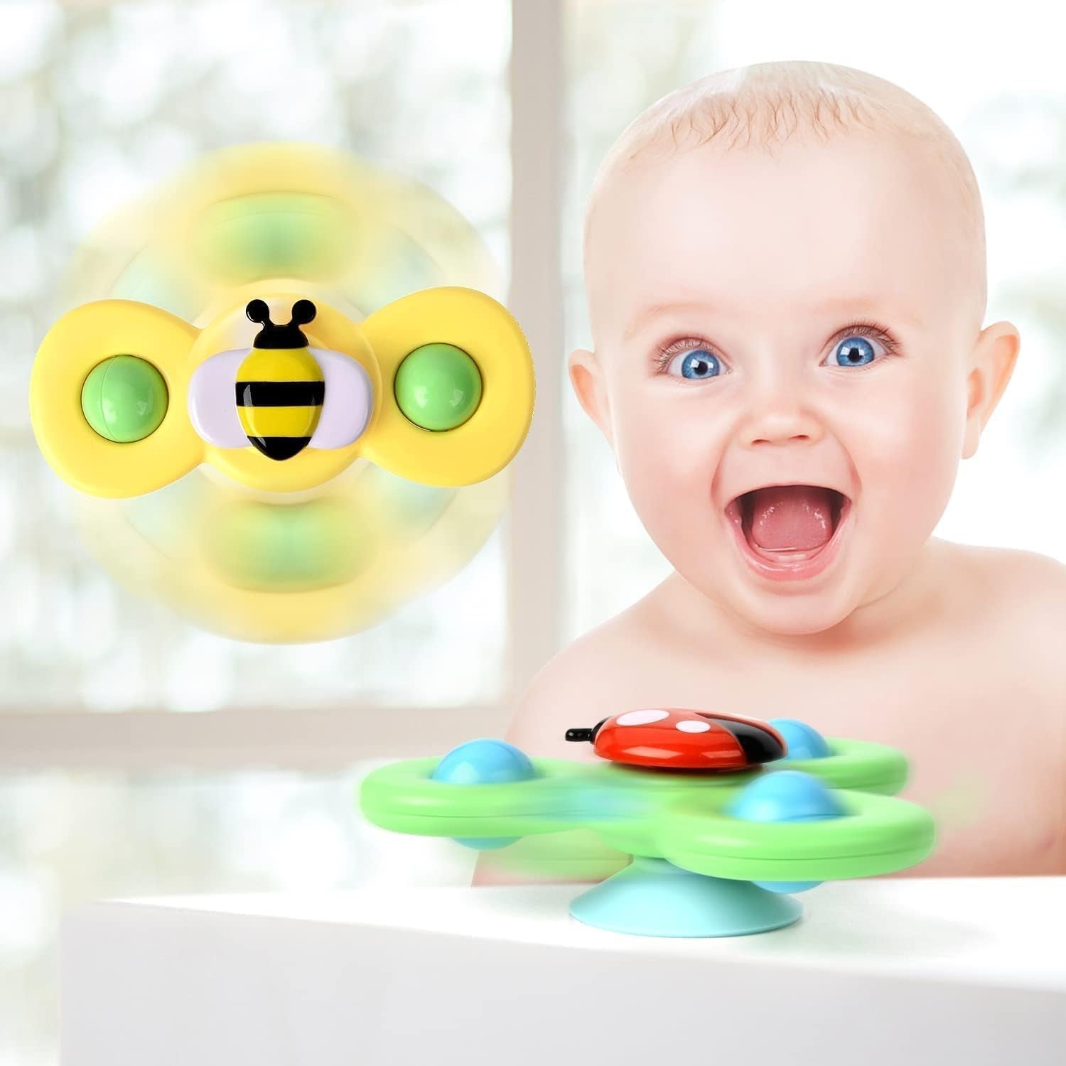 Spinning Bath Toy Set for Kids Age 1+ – Enhances Sensory Play and Motor Skill Development - Bouncy Boo - Kids Toys Store