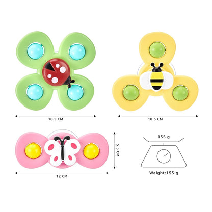 Spinning Bath Toy Set for Kids Age 1+ – Enhances Sensory Play and Motor Skill Development - Bouncy Boo - Kids Toys Store