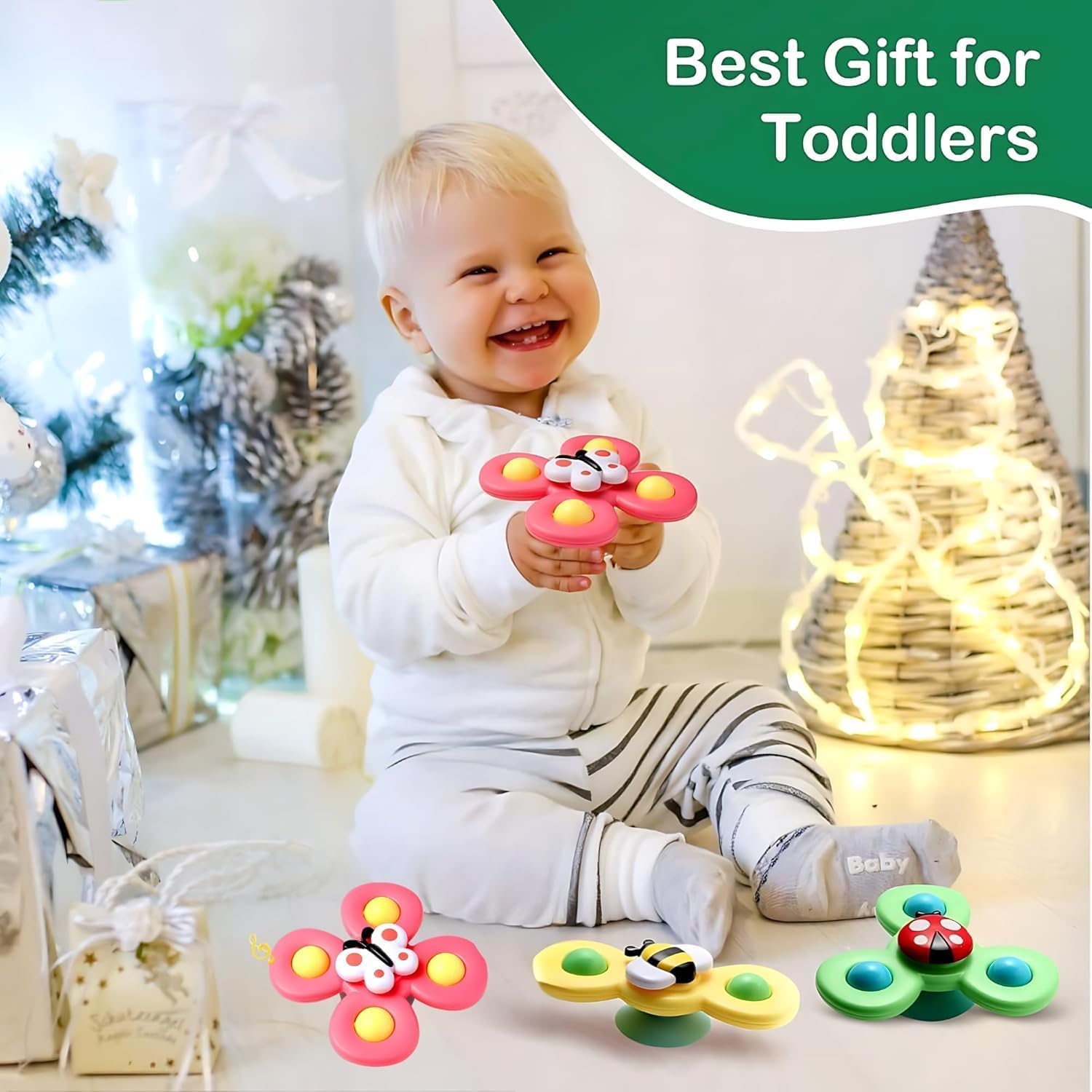 Spinning Bath Toy Set for Kids Age 1+ – Enhances Sensory Play and Motor Skill Development - Bouncy Boo - Kids Toys Store