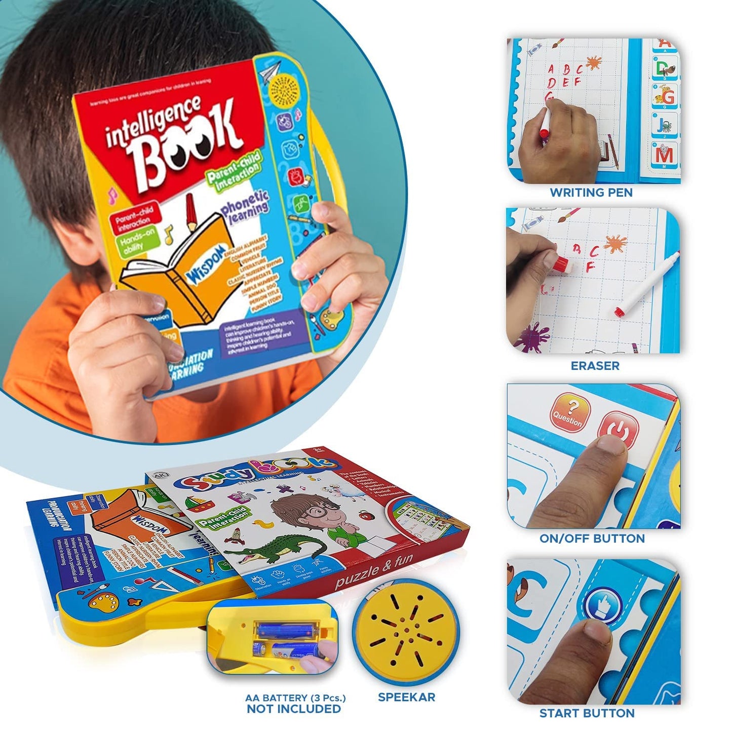 Phonics Learning Book | Intelligence Book for Kids(Ages 3–8)