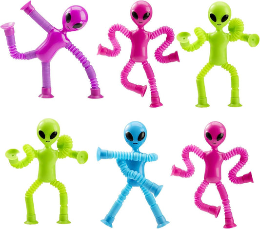Telescopic alien pop tube toy for kids by Bouncy Boo
