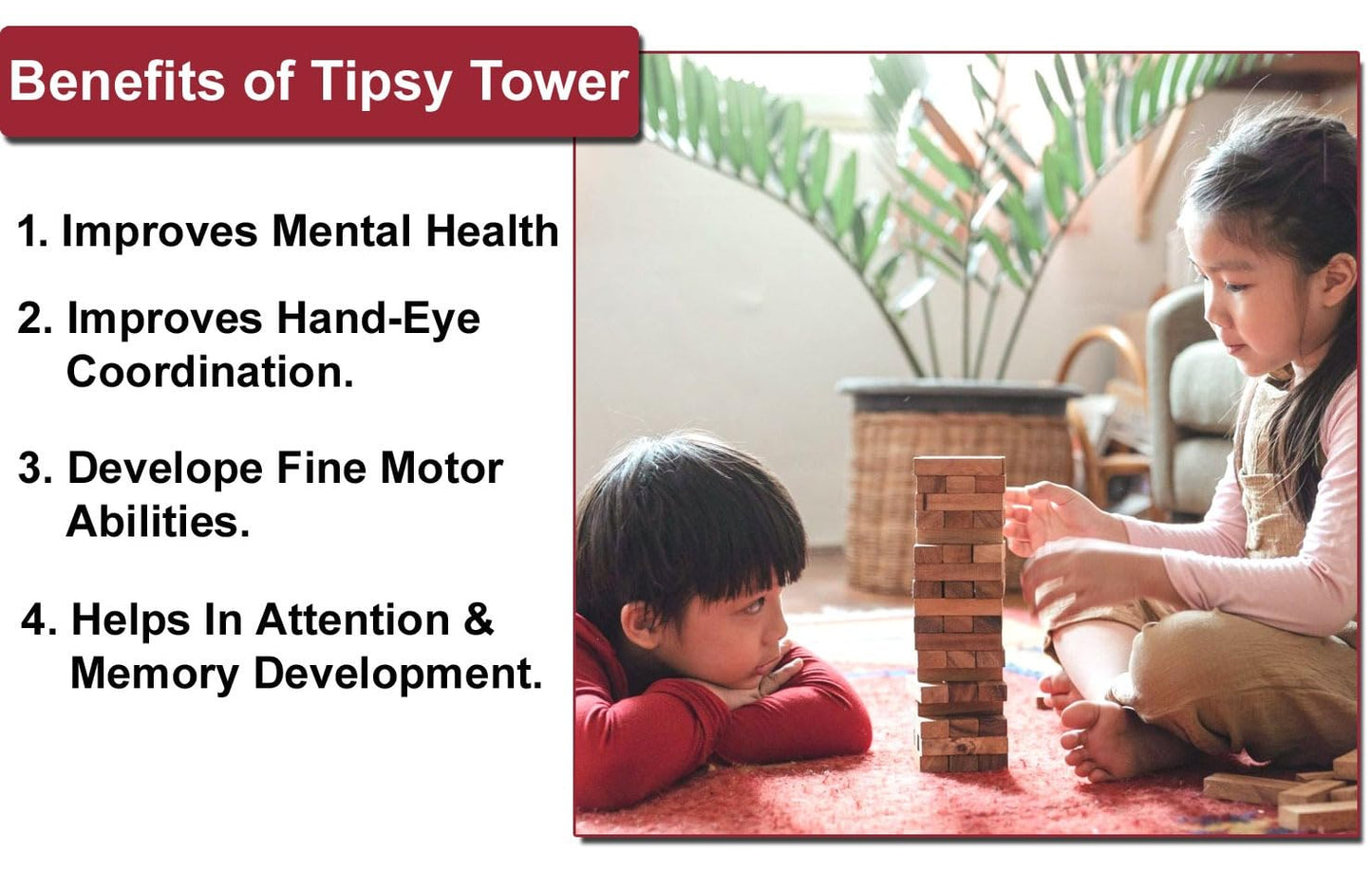 Tipsy Tower - A fun stacking game - Bouncy Boo - Kids Toys Store