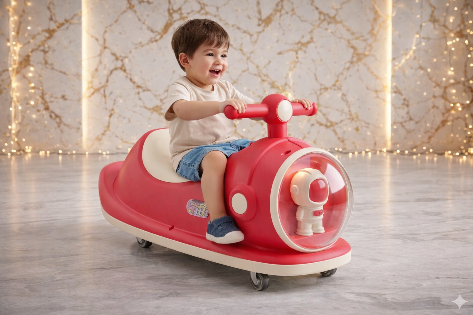 Toddler ride on scooter for motor skills by Bouncy Boo
