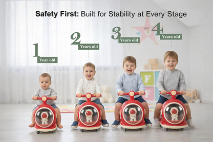 Ride on scooter for toddlers learning play by Bouncy Boo
