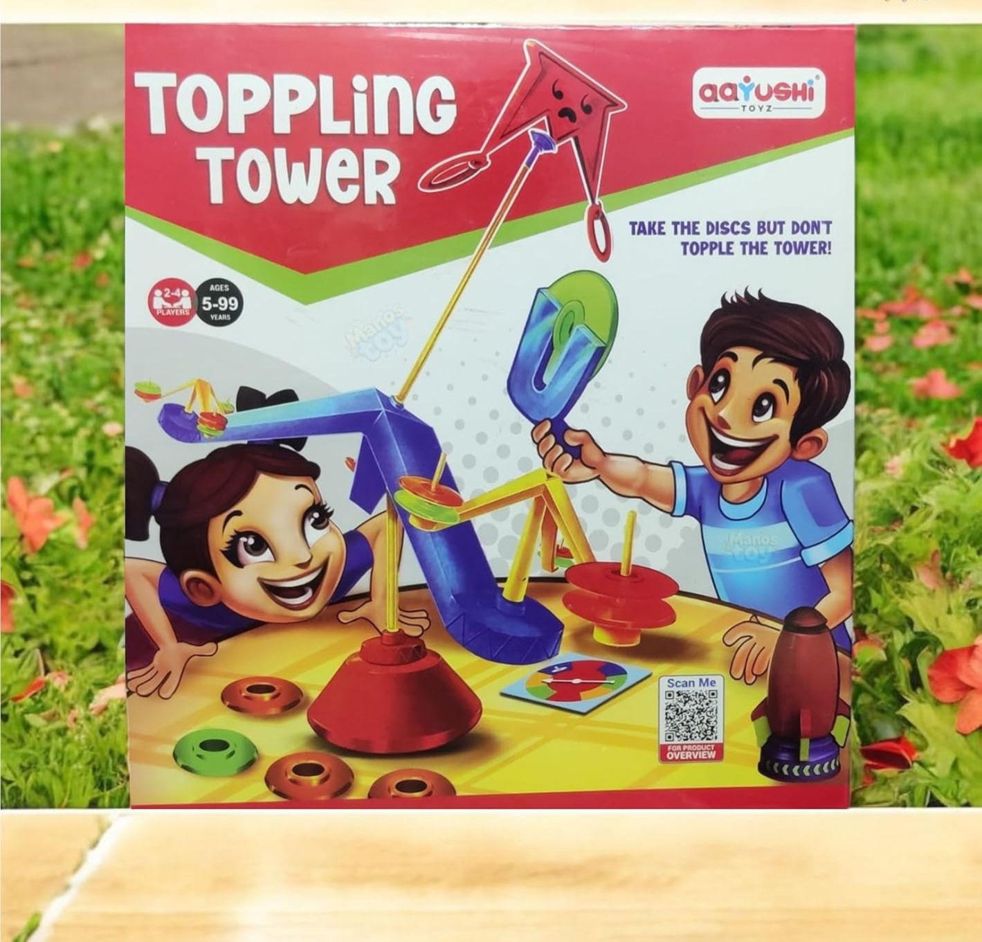 Toppling Tower Game for Kids 4–10 Years | Improves Focus & Hand - Eye Coordination - Bouncy Boo - Kids Toys Store