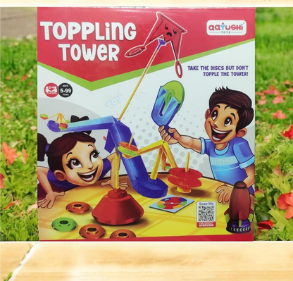 Toppling Tower Game for Kids 4–10 Years | Improves Focus & Hand - Eye Coordination - Bouncy Boo - Kids Toys Store