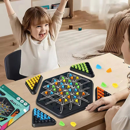 Triangle chess with connected lines - Bouncy Boo - Kids Toys Store