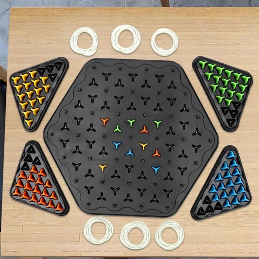 Triangle chess with connected lines - Bouncy Boo - Kids Toys Store
