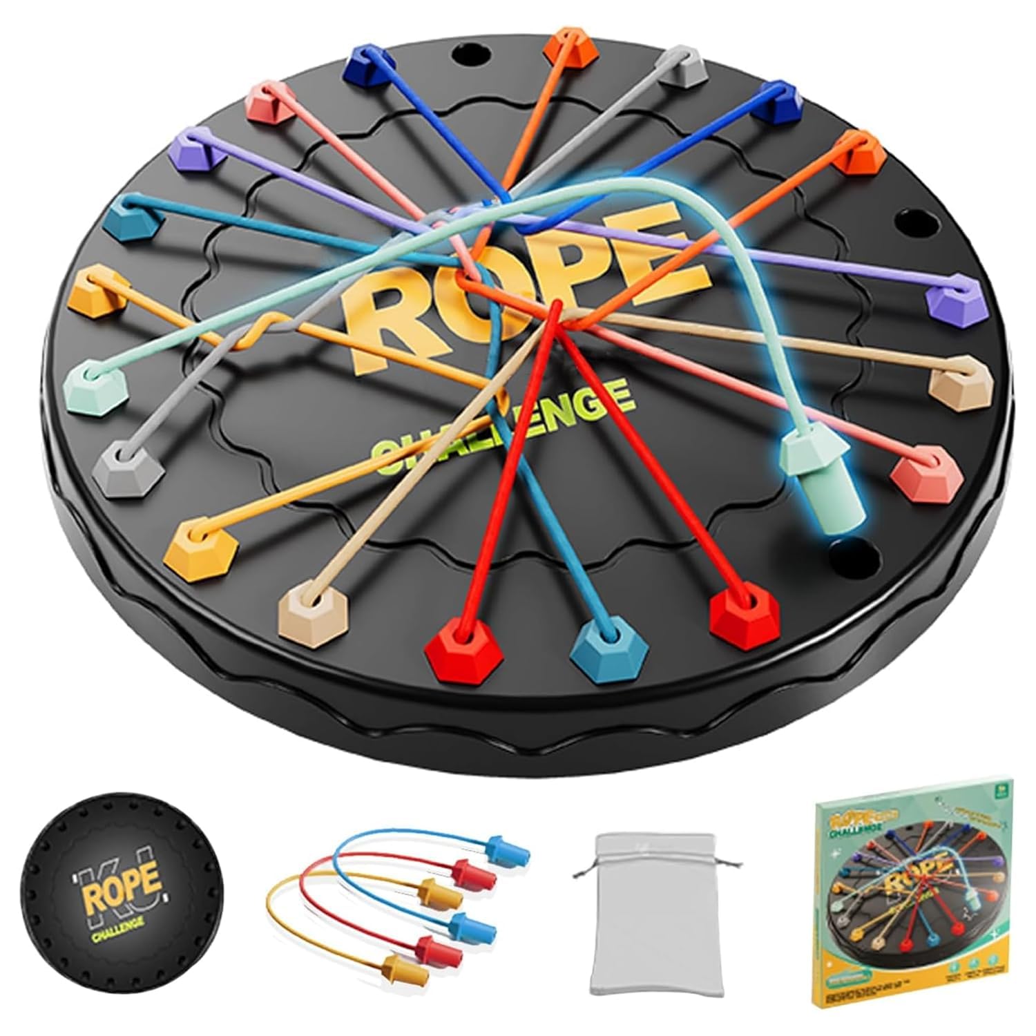 Triangle Rope Puzzle Game for Kids 4+ Years | Logic & Thinking Skills - Bouncy Boo - Kids Toys Store