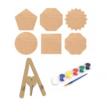 Wooden Mandala Colouring Kit for Kids 6+ – Improves Creativity & Art Skills - Bouncy Boo - Kids Toys Store