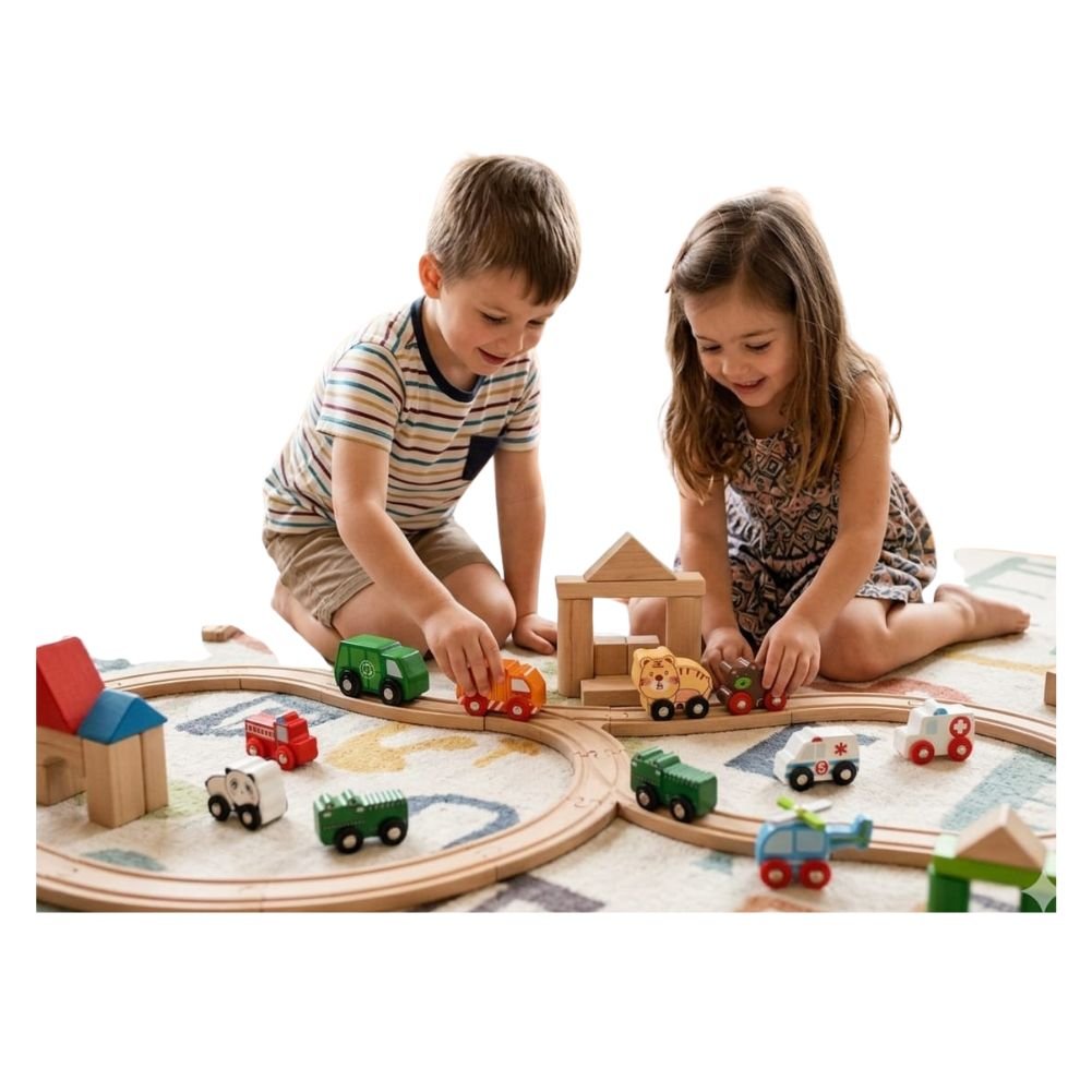 Wooden Toy Cars for Kids 2–5 Years | Motor Skills & Brain Development Toy - Bouncy Boo - Kids Toys Store